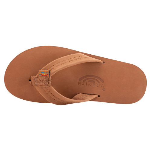 Men's Rainbow Double Layer Classic Leather Flops | Eagle Eye