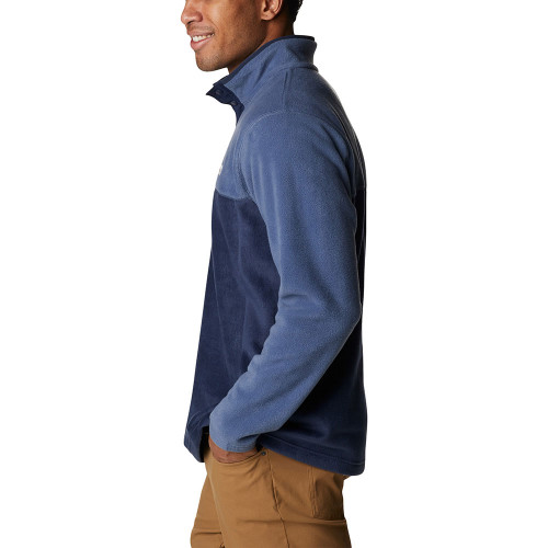 Men's Columbia Steens Mountain Half Snap Pullover Collegiate Navy / Dark Mountain Side