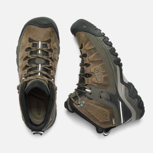 Men's Keen Targhee III WP Mid Boot Bungee Cord Black Top