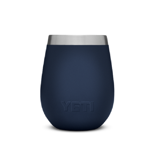 Yeti Rambler 10 oz Wine Tumbler Navy Side