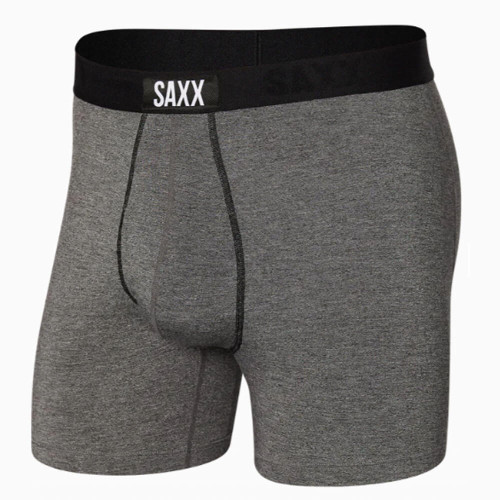 Men's SAXX Ultra Boxer Brief Fly SAP Salt and Pepper