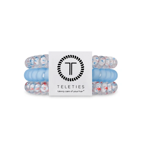 Small Teleties Hair Ties 3 Pack Sweet Liberty Main