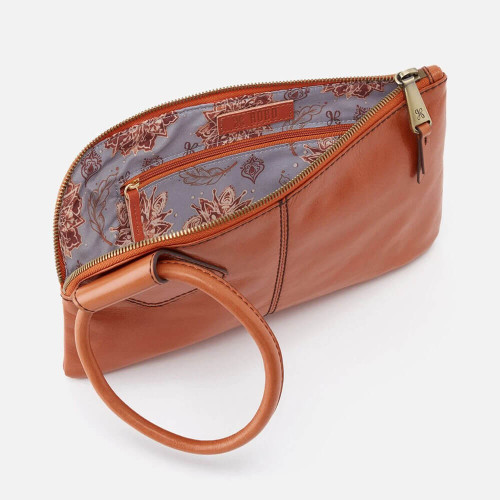 Hobo Sable Wristlet Clutch -Vintage Hide Amber Inside Hobo Sable Wristlet Clutch -Vintage Hide Amber Inside