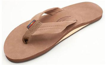 Men's Rainbow Premier Single Flip Flop Dark Brown Main