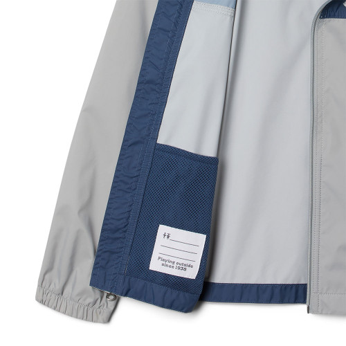 Boys' Columbia Glennaker Rain Jacket Columbia Grey / Dark Mountain Inside Boys' Columbia Glennaker Rain Jacket Columbia Grey / Dark Mountain Inside