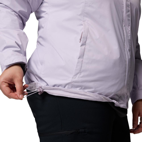 Women's Columbia Arcadia II Rain Lavender Pearl Purple Jacket detail