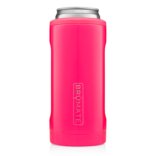 Slim Can-Cooler in Neon Pink