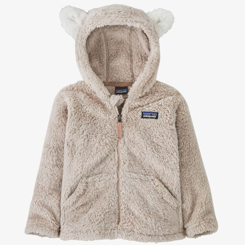 Infant Toddler Girls' Patagonia Baby Furry Friends Shroom Taupe Hoody
