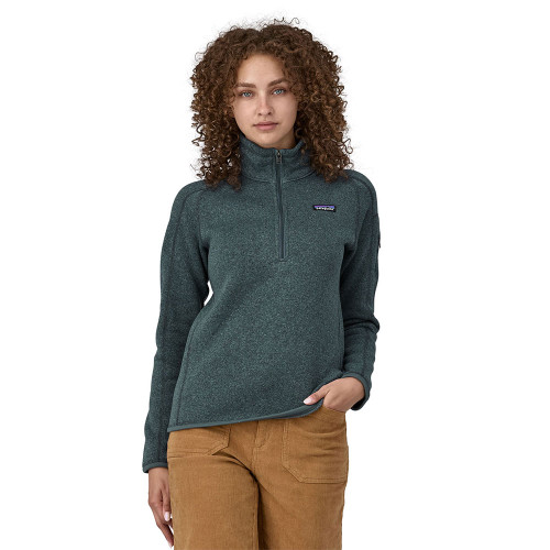 Women's Patagonia Better Sweater 1/4 Zip Fleece  Nouveau Green Pullover