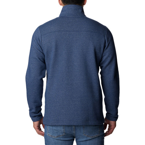 Men's Columbia Great Hart Mountain III Pullover Dark Mountain Heather Back Men's Columbia Great Hart Mountain III Pullover Dark Mountain Heather Back