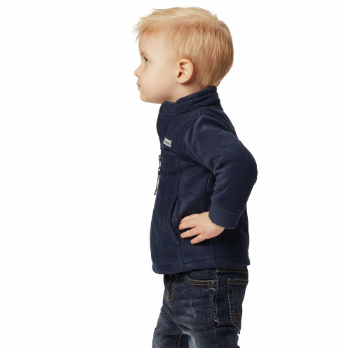 Infant Boys' Columbia Steens Mountain II Fleece Collegiate Navy Jacket side Infant Boys' Columbia Steens Mountain II Fleece Collegiate Navy Jacket side