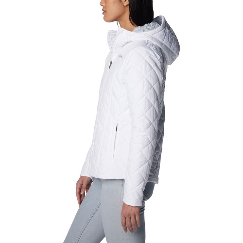 Women's Columbia Copper Crest Hood Jacket White Side Women's Columbia Copper Crest Hood Jacket White Side