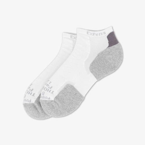 Unisex Thorlos Fitness Light Cushion Mini Crew Sock White