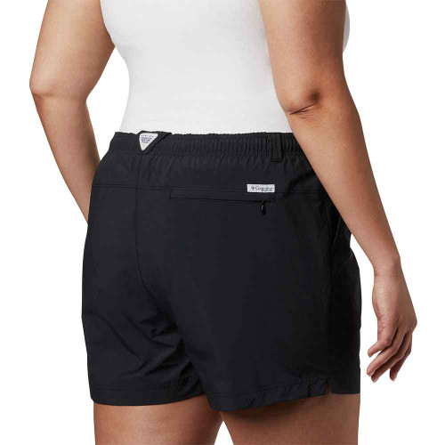 Women's Columbia PFG Backcast Plus Size Water Short Black Back