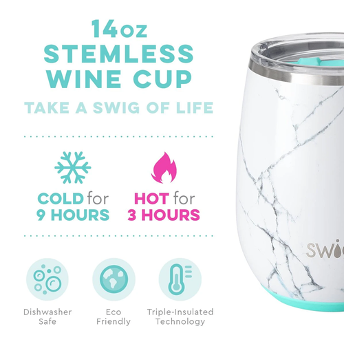 Swig 14 oz Stemless Wine Cup - Party Animal