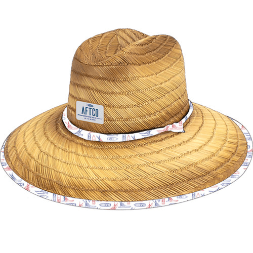 Men's Aftco Gazebo Straw Hat White