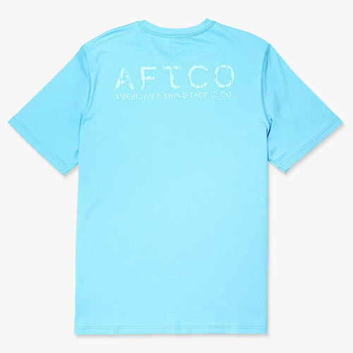 Men's Aftco Short Sleeve Samurai Performance Tee Back