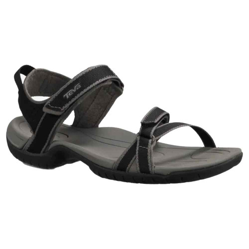 Women's Teva Verra Sandal Black Front Angled