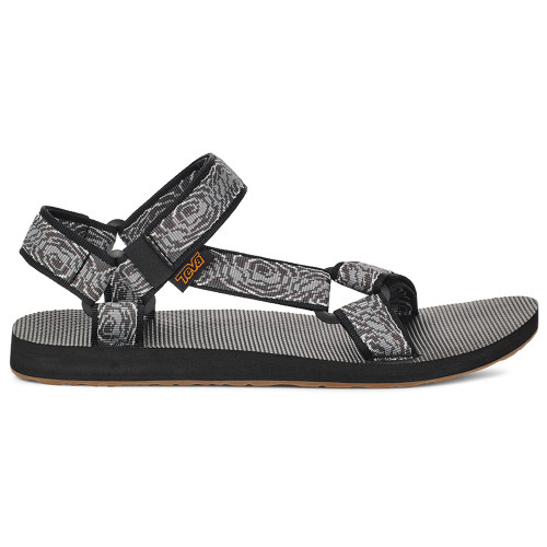 Men's Teva Original Universal Archive Topo Black Grey Sandal side Men's Teva Original Universal Archive Topo Black Grey Sandal side