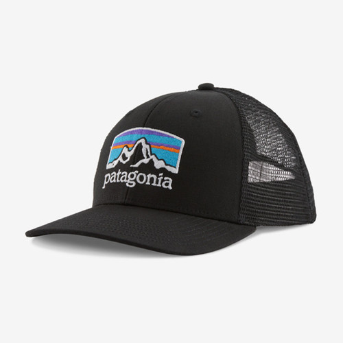 Adult Patagonia Fitz Roy Horizons Trucker Black Hat