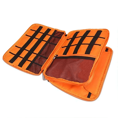Mad Man Double Layer Waterproof Tech Orange Bag Inside-Empty
