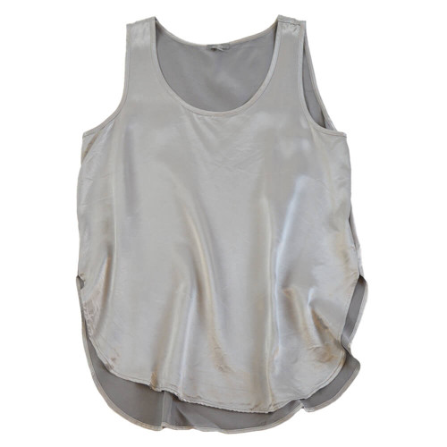 Women's PJ Harlow Jackie High-Low Satin Cami Dark Silver Main