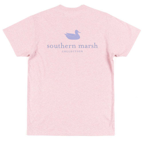 Women's Southern Marsh Short Sleeve Authentic Tee WCM-Washed Camellia Back