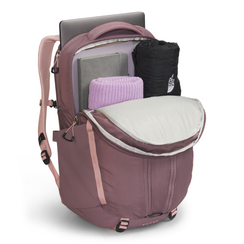 Women's The North Face Surge Pink Moss Backpack open Women's The North Face Surge Pink Moss Backpack open