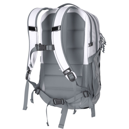 Women's The North Face Surge TNF White Metallic Melange Mid Grey  Back Women's The North Face Surge TNF White Metallic Melange Mid Grey  Back