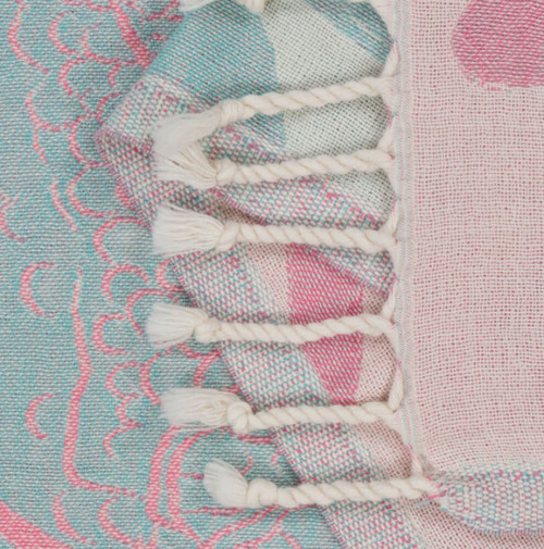 Sand Cloud Coral Turtle Towel - Blush Detail Sand Cloud Coral Turtle Towel - Blush Detail