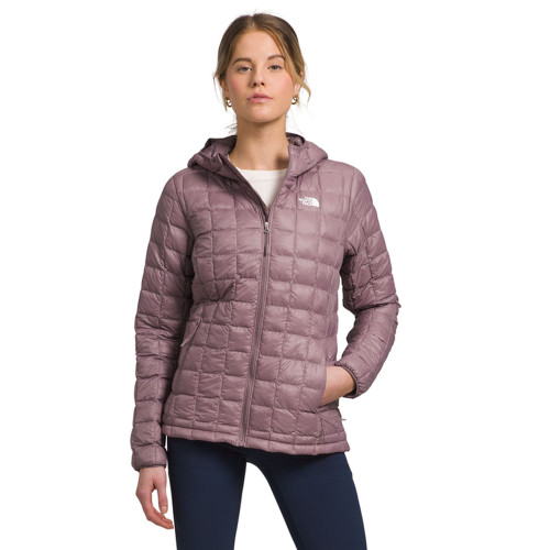 Women's The North Face ThermoBall Eco Fawn Grey Hooded Jacket
