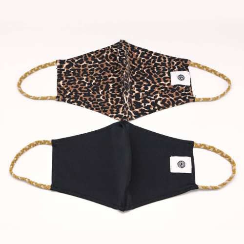 Pomchies Pom Mask 2 Pack -Leopard Open Flat