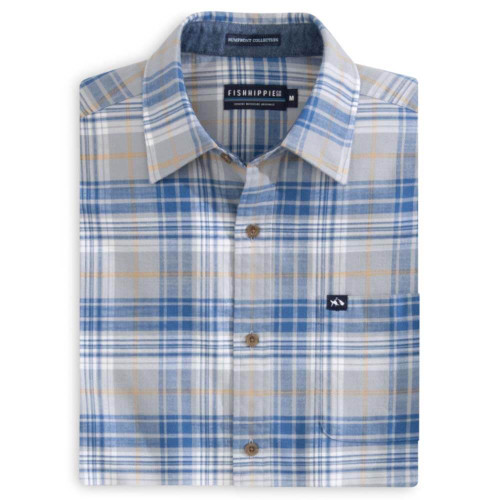 Men's Fish Hippie Truxton Flannel folded