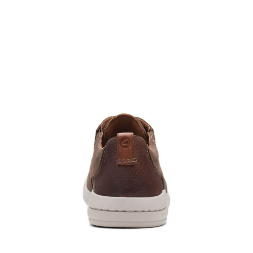 Men's Clarks Driftway Low Taupe Sneaker back