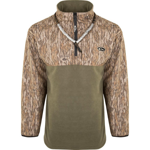 Men's Drake 1/4 Zip Refuge Eqwader Mossy Oak Bottomland Pullover