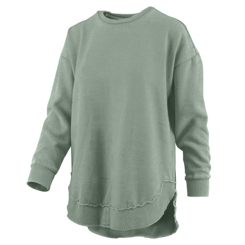Women's Southern Fried Cotton Jessie Reverse Crewneck Fleece Sweatshirt Bay Main