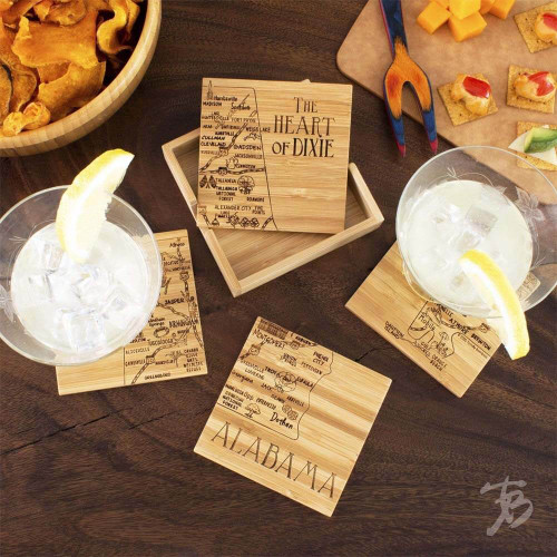 Adults' Totally Bamboo Alabama Coaster Puzzle Set