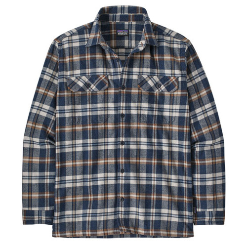 Men's Patagonia Organic Midweight Fjord Flannel New Navy Shirt