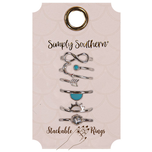 Simply Southern Stackable Infinity Ring Set