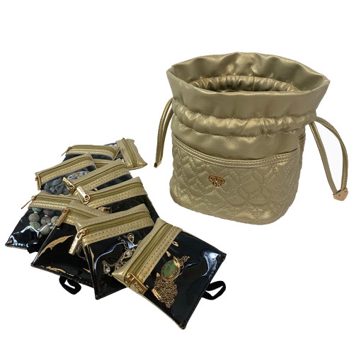 PurseN Ultra Jewelry Case Gold All Pouches and Bag