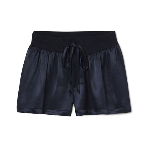 Women's Pj Harlow Mikel Silk Boxer Navy Shorts