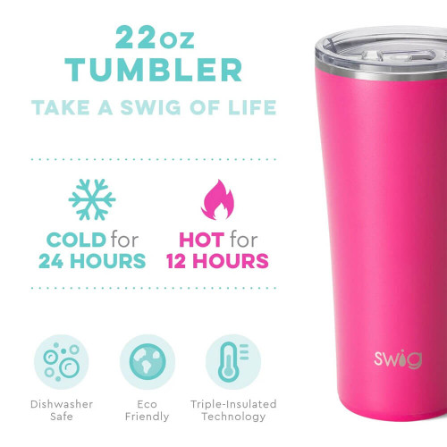 Swig Tumbler | 22 oz - Hot Pink