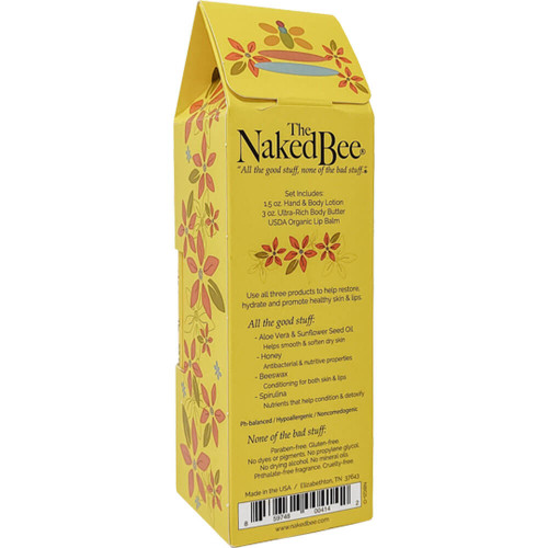 Naked Bee Orange Blossom Honey Gift Collection Back