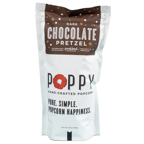 Poppy Popcorn Dark Chocolate Pretzel Market Bag