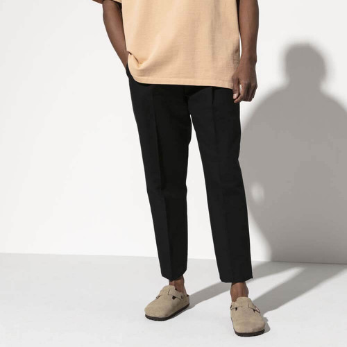 Men's Birkenstock Boston Soft Footbed Taupe Clog lifestyle Men's Birkenstock Boston Soft Footbed Taupe Clog lifestyle