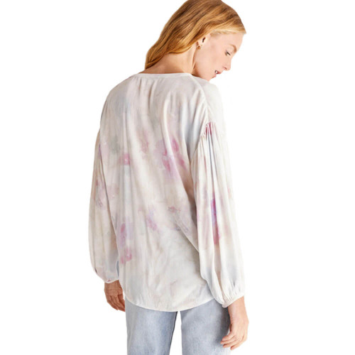 Women's Z Supply Bayfront Blurred Woven Top Back