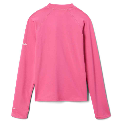 Girls' Columbia Long Sleeve Sandy Shores Sunguard Wild Geranium Back