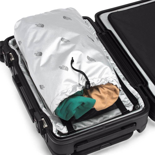 The North Face 22" All Weather 4-Wheeler Black Suitcase Open Flat The North Face 22" All Weather 4-Wheeler Black Suitcase Open Flat