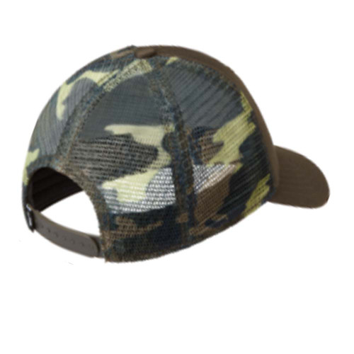 Boys' The North Face Mudder Trucker Green Camo Hat back