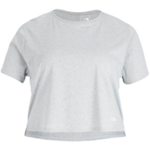 Women's The North Face Short Sleeve Plus Size Dawndream Relaxed Light Grey Heather Tee